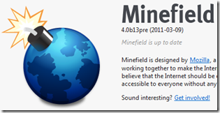 Minefield - Firefox 4.0 RC 64bit