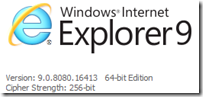 RC des Microsoft Browers: Explorer 9